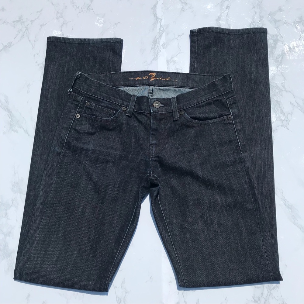 7 For All Man Kind | Straight Leg Dark Wash Jeans